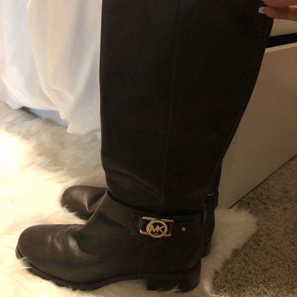 Michael Kors Brown Riding Boots - Picture 1 of 2